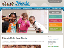 Tablet Screenshot of friendschildcare.org